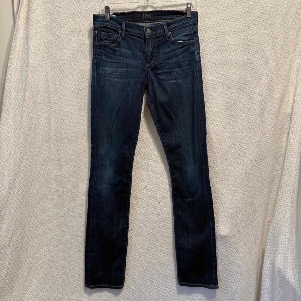 Citizens of Humanity Ava Low Rise Straight Leg Jeans Dark Wash 28 EUC - Picture 10 of 11